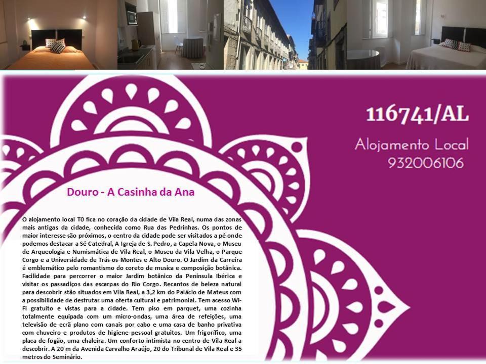 Apartmán Douro - A Casinha Da Ana Vila Real Exteriér fotografie